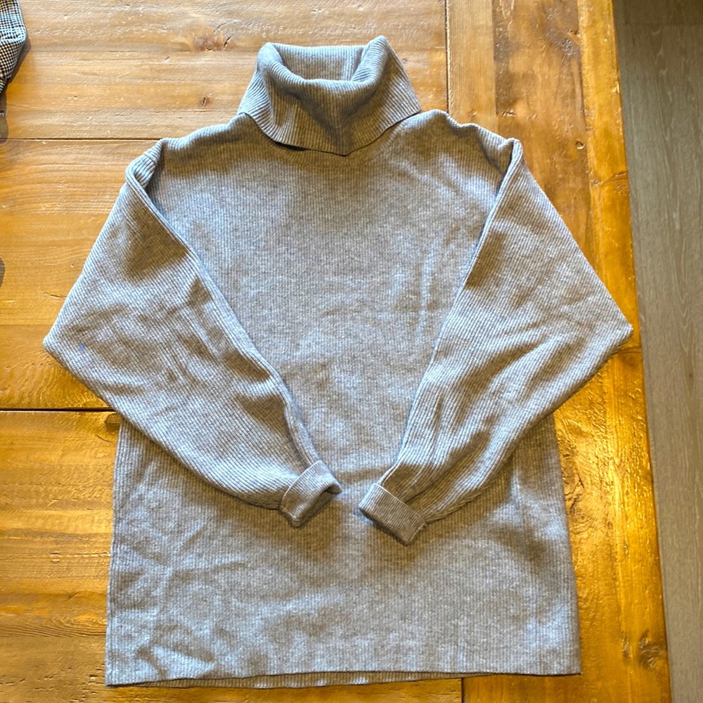 Free People NWOT Turtleneck Sweater heather grey XS